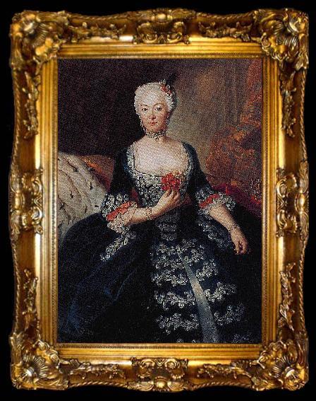 framed  antoine pesne Elisabeth Christine von Braunschweig Bevern, ta009-2
